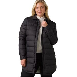 prAna Globe Thistle Down Shirt Jacket Charcoal Grey